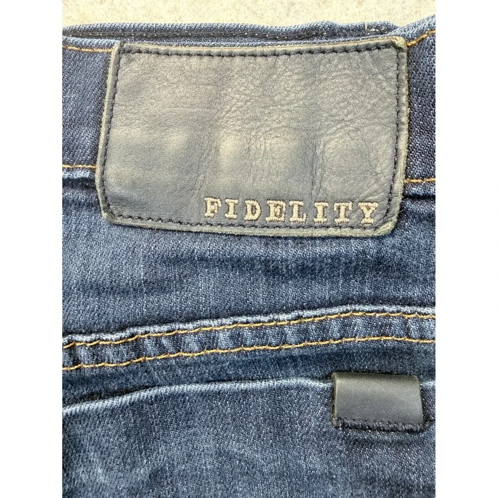 Fidelity Impala Jeans Mens 31 Blue Denim Straight Leg Made in USA Stretch